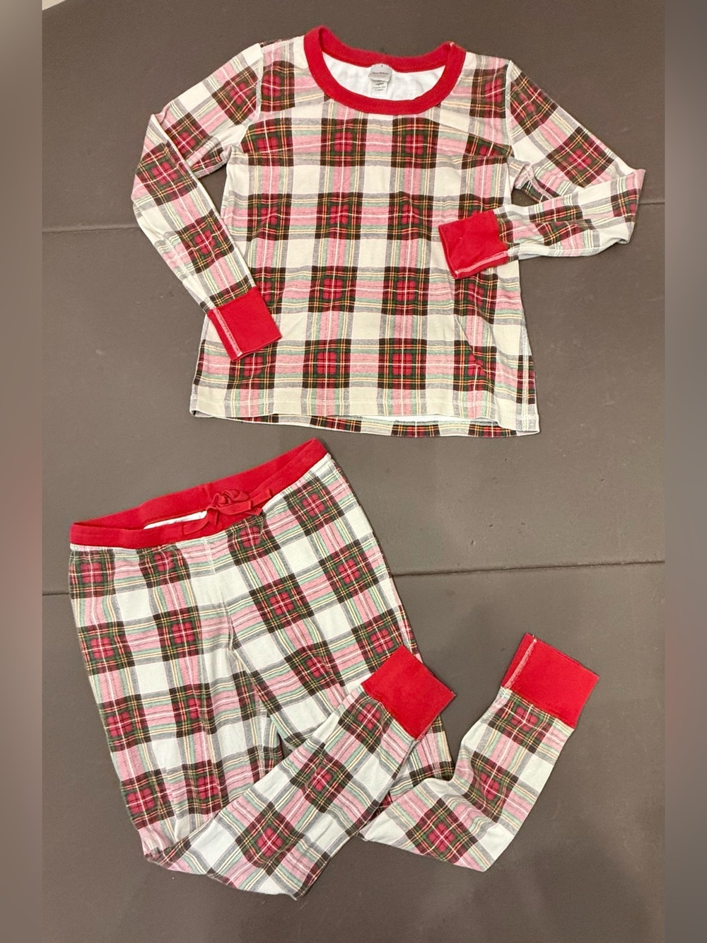 Hanna Andersson Adult Pajamas Plaid 2 Pc Matching Set Organic Cotton Medium